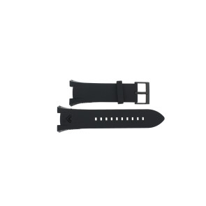 Armani correa de reloj AX-1050 Silicona Negro 14mm