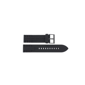 Armani correa de reloj AX-1212 Silicona Negro 22mm