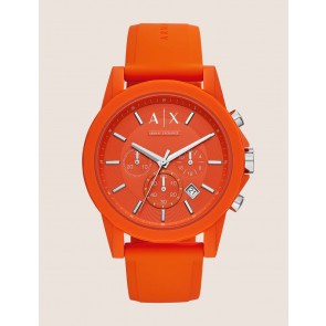 Correa de reloj Armani Exchange AX1336 Caucho Naranja