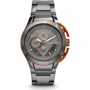 Correa de reloj Armani Exchange AX1405 Acero inoxidable Gris antracita 19mm