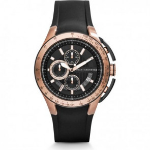 Correa de reloj Armani Exchange AX1406 Caucho Negro 19mm
