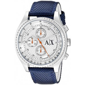 Correa de reloj Armani Exchange AX1609 Cuero/Textil Azul 22mm