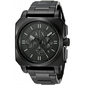 Correa de reloj Armani Exchange AX1651 Acero Negro 26mm