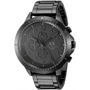 Correa de reloj Armani AX1751 Acero Negro 22mm
