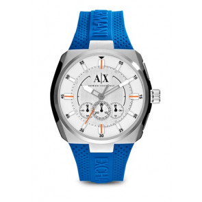 Correa de reloj Armani Exchange AX1802 Silicona Azul 12mm