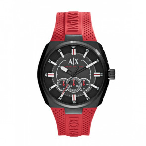 Correa de reloj Armani Exchange AX1803 Silicona Rojo 12mm