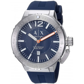 Correa de reloj Armani Exchange AX1812 Silicona Azul 26mm
