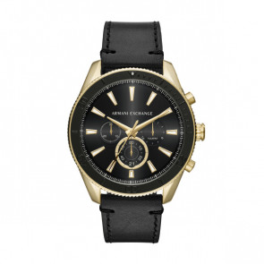Correa de reloj Armani Exchange AX1818 Cuero Negro 22mm