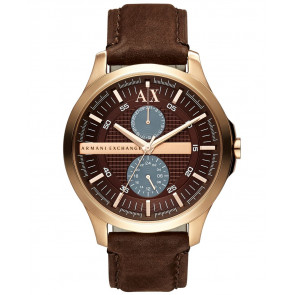 Correa de reloj Armani Exchange AX2128 Cuero Marrón 22mm
