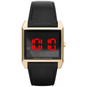 Correa de reloj AX2220 Cuero Negro 22mm