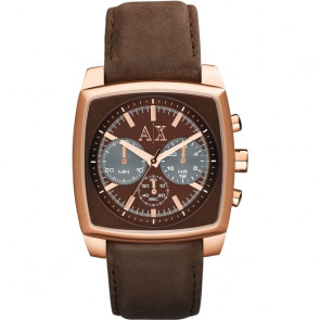 Correa de reloj Armani Exchange AX2252 Cuero Marrón 24mm