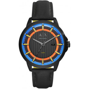Correa de reloj Armani Exchange AX2265 Cuero Negro 20mm