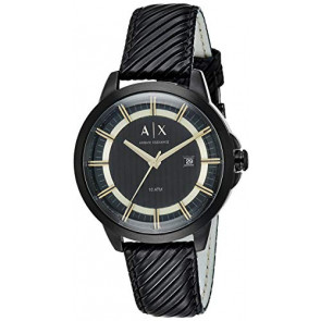 Correa de reloj Armani Exchange AX2266 Cuero Negro 20mm