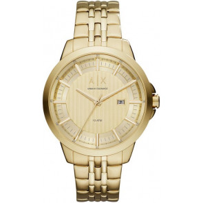 Correa de reloj Armani Exchange AX2267 Acero Chapado en oro 20mm