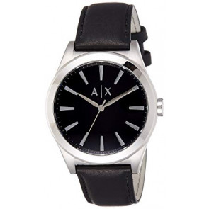 Correa de reloj Armani Exchange AX2323 Cuero Negro 22mm