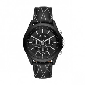 Correa de reloj Armani Exchange AX2628 Cuero Negro 22mm