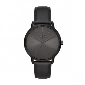 Correa de reloj AX2705 Cuero Negro 20mm