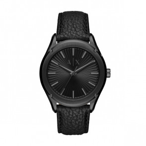 Correa de reloj Armani AX2805 Cuero Negro 22mm