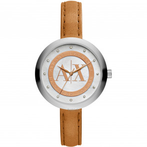 Correa de reloj Armani Exchange AX4226 Cuero Cognac 12mm