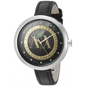Correa de reloj Armani Exchange AX4233 Cuero Negro 12mm