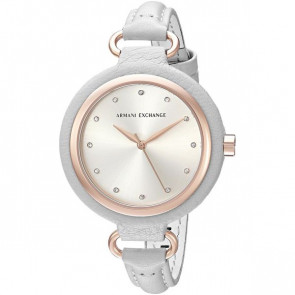 Correa de reloj Armani Exchange AX4235 Cuero Gris 12mm