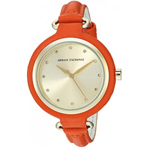 Correa de reloj Armani Exchange AX4243 Cuero Naranja 12mm
