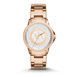 Correa de reloj Armani Exchange AX4322 Acero Rosa 18mm
