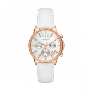 Correa de reloj AX4364 Cuero Blanco 18mm