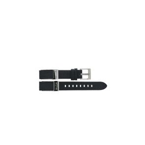 Armani correa de reloj AX-5303 Piel Negro 16mm