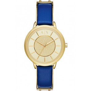 Correa de reloj AX5312 Cuero Azul 16mm