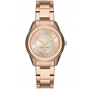 Correa de reloj Armani Exchange AX5432 Acero Rosa 18mm
