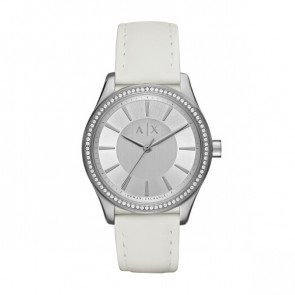 Correa de reloj AX5445 Cuero Blanco 18mm