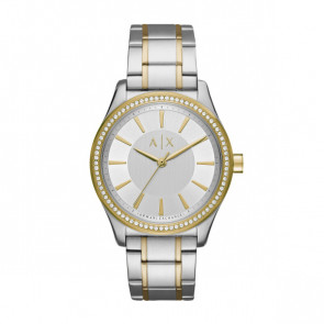 Correa de reloj Armani Exchange AX5446 Acero inoxidable Bicolor 18mm