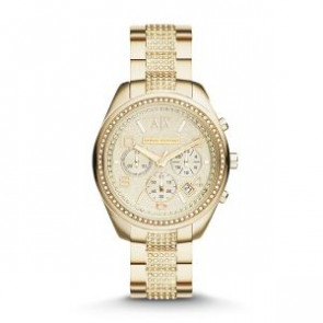 Correa de reloj AX5516 Acero Chapado en oro 18mm