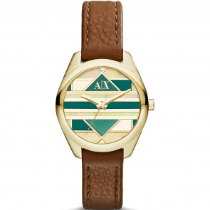 Correa de reloj AX5524 Cuero Marrón 16mm