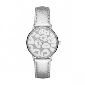 Correa de reloj Armani Exchange AX5539 Cuero Gris 18mm