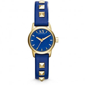 Correa de reloj Armani Exchange AX6021 Cuero Azul 12mm