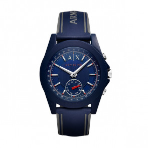 Correa de reloj Armani Exchange AXT1002 Caucho Azul 22mm