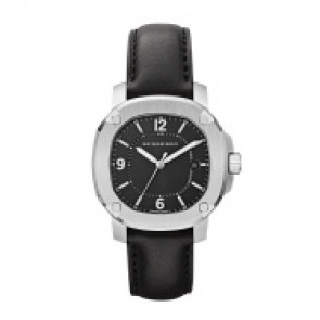 Correa de reloj Burberry BBY1501 Cuero Negro 18mm