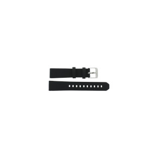Correa de reloj Tag Heuer BC0839 / WAC1214 Cuero Negro 17mm