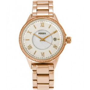 Correa de reloj Fossil BQ1108 Acero inoxidable Rosado 18mm