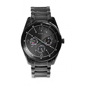 Correa de reloj Fossil BQ1122 Acero Negro 20mm