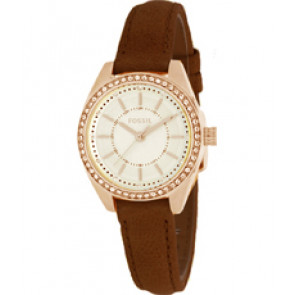 Correa de reloj Fossil BQ1549 Cuero Marrón 12mm