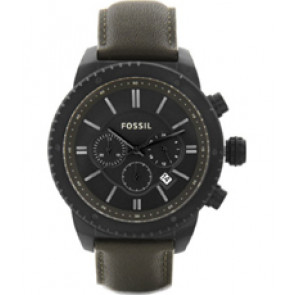 Correa de reloj Fossil BQ1647 Cuero Verde 22mm