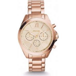 Correa de reloj Fossil BQ1745 Acero inoxidable Rosado 18mm