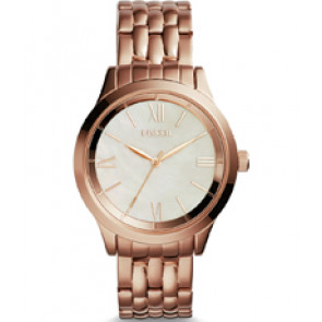 Correa de reloj Fossil BQ1756 Acero inoxidable Rosado 18mm