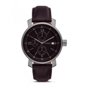 Correa de reloj Fossil BQ2093 Cuero Negro 20mm