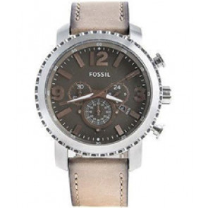 Correa de reloj Fossil BQ2136 Cuero Beige 24mm
