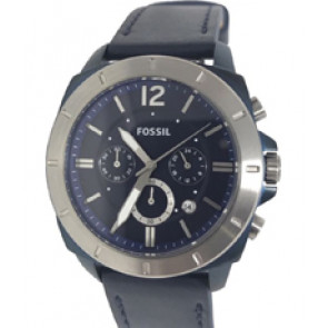 Correa de reloj Fossil BQ2194 Cuero Azul 24mm