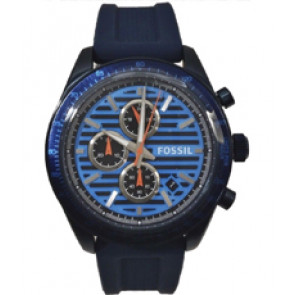 Correa de reloj Fossil BQ2211 Silicona Azul 22mm